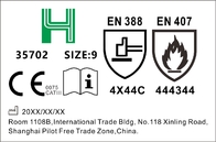 EN407 Heat Resistant Mig Welding Gloves Cowsplit Material
