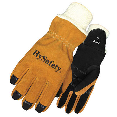 NFPA1970(1971) High Dexterity Heat Resistant Gloves Cowhide Structural Firefighting Gloves