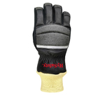 Natural Cowhide / Kangaroo Firefighter Gloves With Reflective Belt NFPA AS / NZS