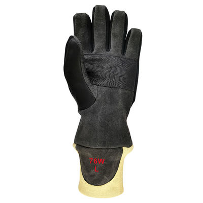 NFPA 1970 Firefighter Flame Resistant Gloves XXS - XXL Elastic Wrist Closure Para Aramid Lining