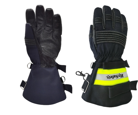 Long cuff EN659 certified Firefighter Gloves with Impact Protection