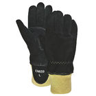 EN659 Certificate Firefighter Work Gloves Cowsplit And Kevalr Wristlet Style