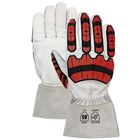 A5 Goatskin Shell Cut Resistant Work Gloves Full Anti Cut Liner With Impact Protection