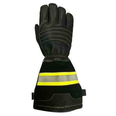 EN659 Long Cuff Firefighter Gloves With Reflective Tape