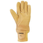 Washable XXS-XXL Fire Fighting Gloves Cowhide EN659 Approved