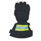 Kevlar Silicone Coating Long Cuff Firefighter Gloves With Refelective Tape
