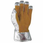 Flexible Cowhide Leather Firefighting Proximity Gloves Tear Resistance