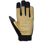 Durable Leather Palm Mechanics Wear Gloves High Abrasion CE Certified