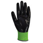 Middle Duty Gardening Work Gloves Bamboo Viscose Knit Palm Nitrile Coated