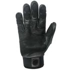 Hysafety Black Goatskin Fast Rope Gloves Kangaroo Leather Padded