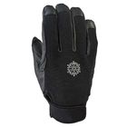 XS-3XL Mens Leather Roping Gloves Wall Climbing Gloves With Fleece Liner