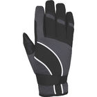 Ladies PU Palm Velcro Cuff Equestrian Gloves Breathable Spandex Fabric