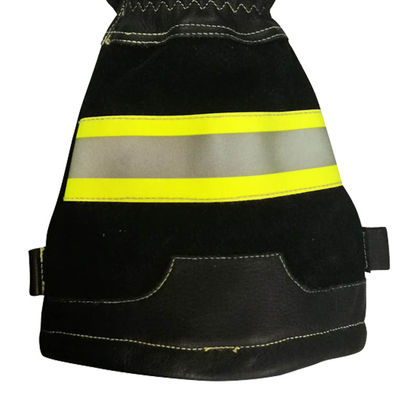 EN659 Structural Firefighting Gloves Long Cuff With Reflective Tape