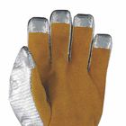 Flexible Cowhide Leather Firefighting Proximity Gloves Tear Resistance