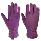Girls Purple Gardening Work Gloves Leather For Rose Garden Multiple Sizes