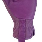Girls Purple Gardening Work Gloves Leather For Rose Garden Multiple Sizes