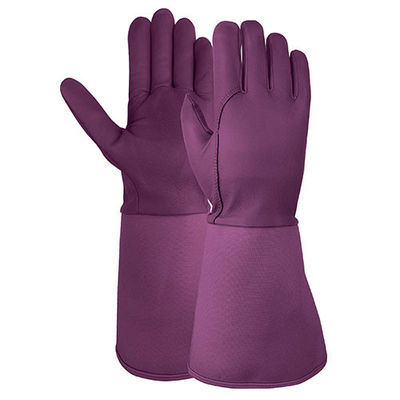 Hysafety Long Leather Rose Pruning Garden Gloves / Thorn Proof Work Gloves