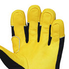 Outdoors Five fingers Leather Ski Gloves Deerskin Ski Gloves Hysafety brand