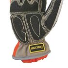 Synthetic Leather Palm Rescue Extrication Gloves Impact Resistance With Gel Knuckle Padded