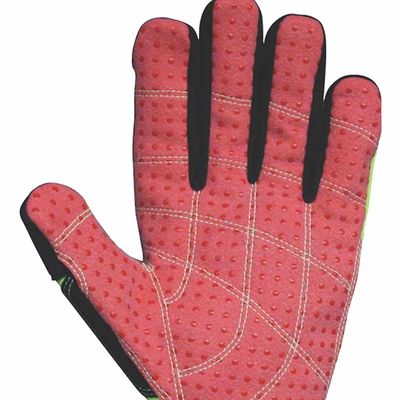 Hi Vis Green 4X44EP Crush Resistant Gloves / Heavy Duty Rigger Gloves