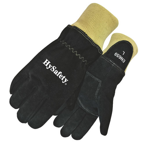 Cowsplit Kevalr Wristlet Fireman Gloves Heat Resistance Classic High Protection