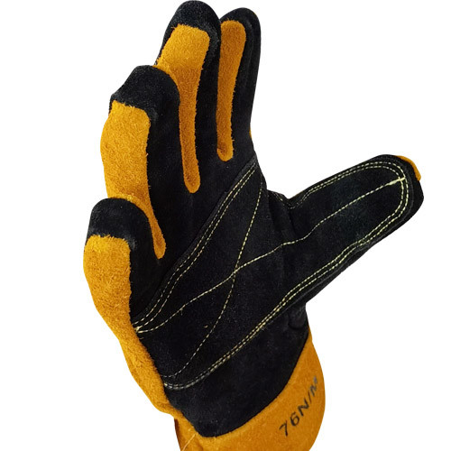 Waterproof Firefighter Safety Gloves With Good Grip Para Aramid Lining