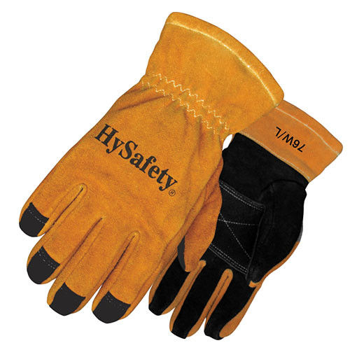 NFPA 1970(1971) Structural Firefighter Gloves Cowhide 3D Roll Over Tips Fireman Gloves