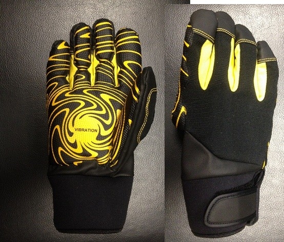 Soft Breathable Anti Vibration Gloves For Industry Tool Handling EN ISO