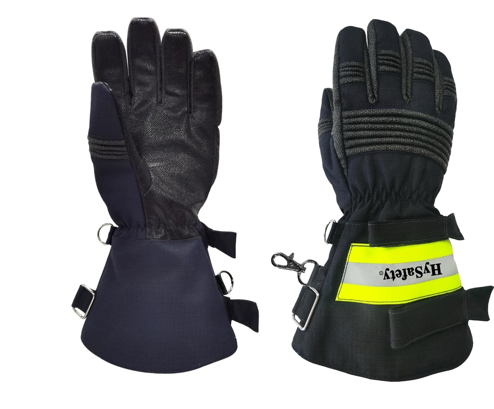 Long cuff EN659 certified Firefighter Gloves with Impact Protection