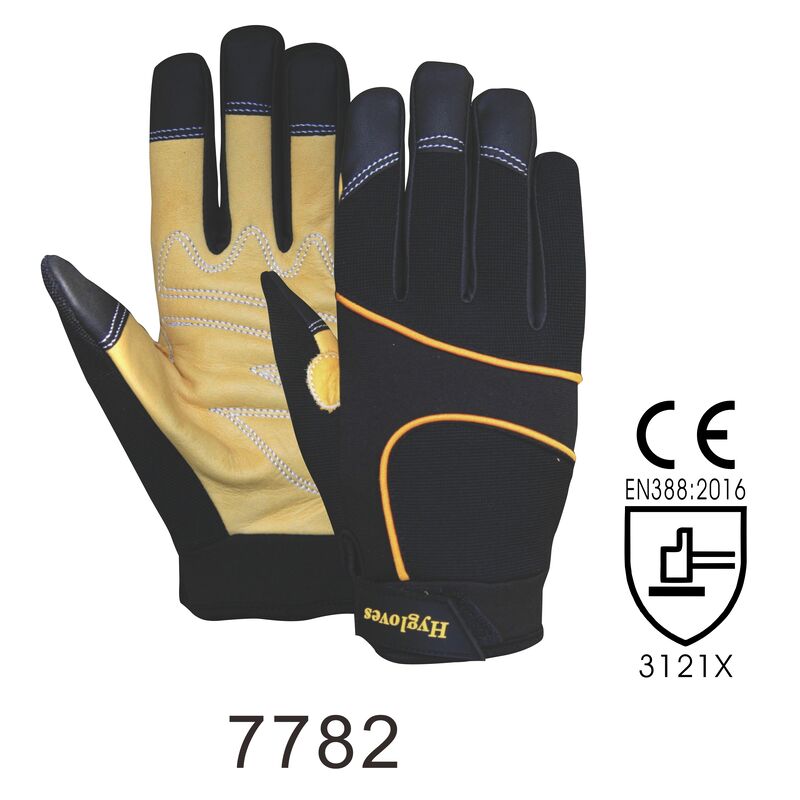 CE certified Leather Palm Heat Resistant Mechanic Gloves