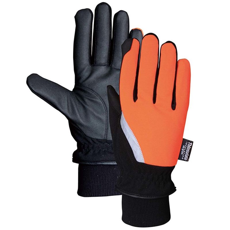 Thinsulate Lining CE Winter Mechanics Wear Gloves Hi Dexterity Knitted Wrist