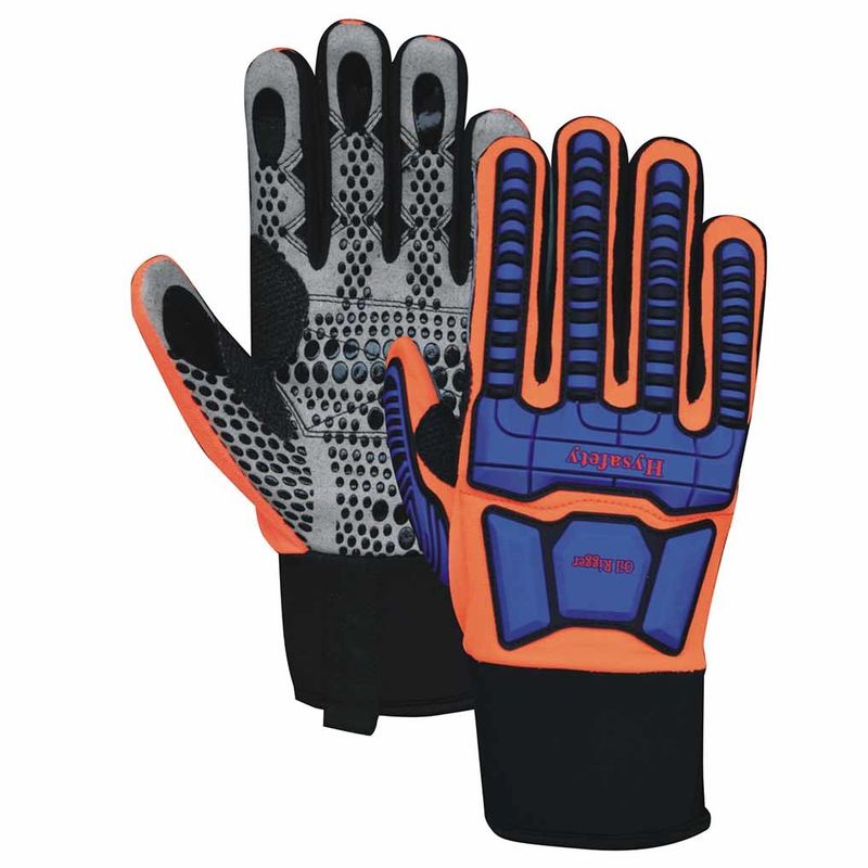Heavy Duty Demolition Grip Impact Resistant Gloves AATCC Grade 6 Waterproof