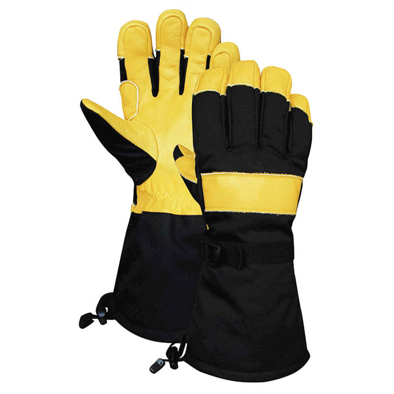 Deer Leather Womens  Leather Ski Gloves