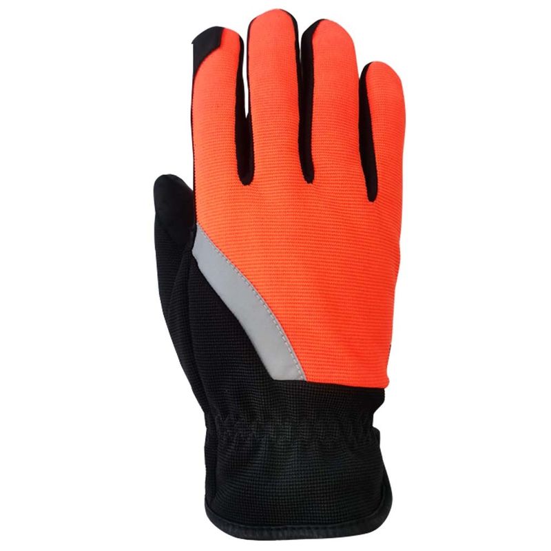 CE Winter Gloves PU Palm 40g Thinsulate Lining With Reflective Strap