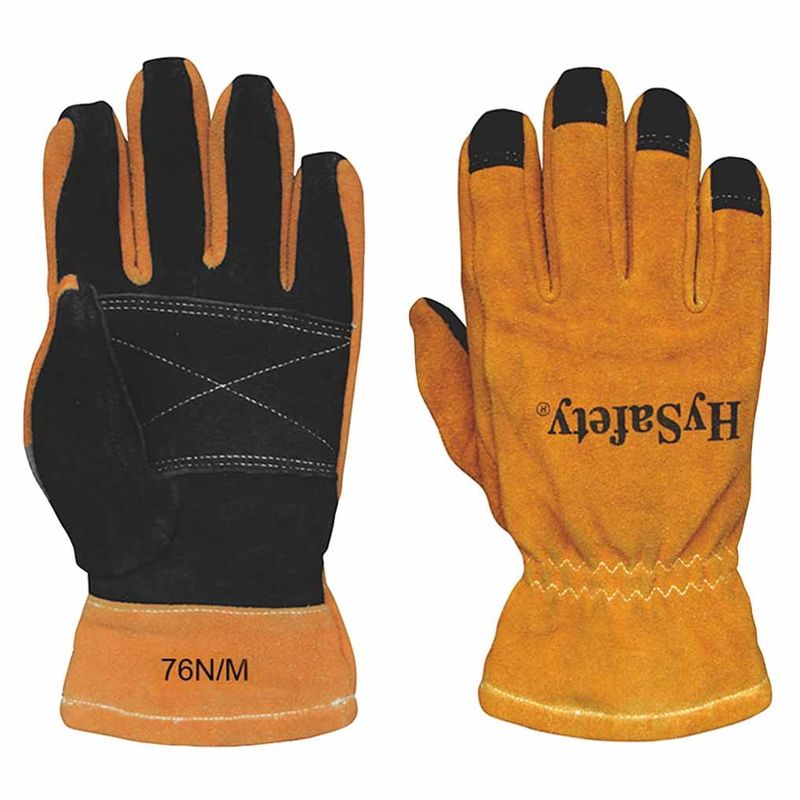 Heat Resistance Eversoft Cowskin Structural Firefighter Gloves NFPA 1971