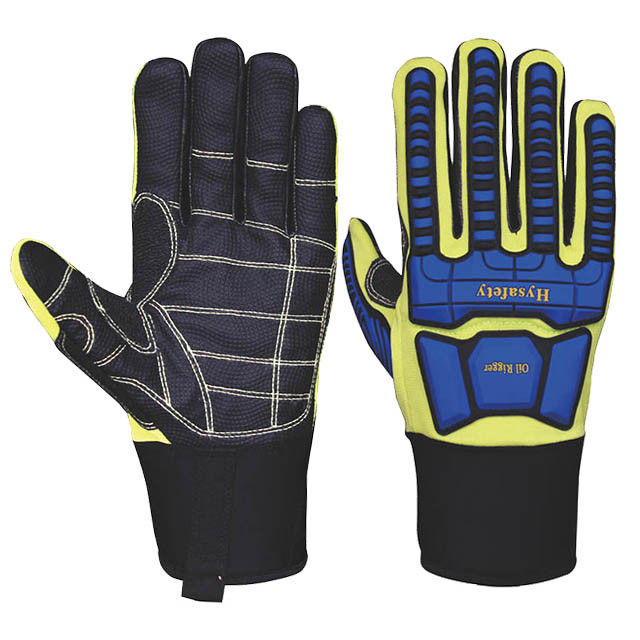 Hysafety Oil Water Repellent Impact Resistant Gloves EN ISO13594 Level 2
