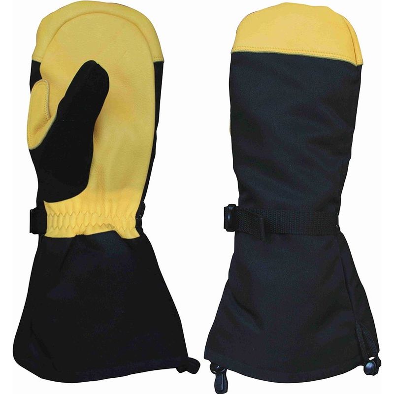 Deerskin Moisture Barrier Leather Ski Gloves 3M Insulation Inserted