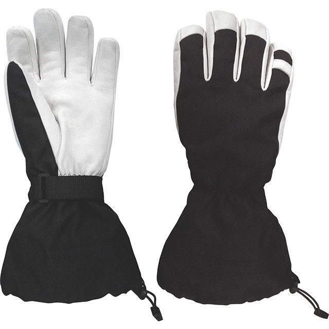 Long Lasting  Warmest Womens Leather Ski Gloves Water Resistance