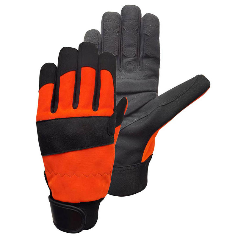 Hysafety CAT III EN 388 2016 Chainsaw Safety Gloves Rope Climbing Gloves